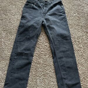 Levi's Men's Dark Gray Straight Jeans